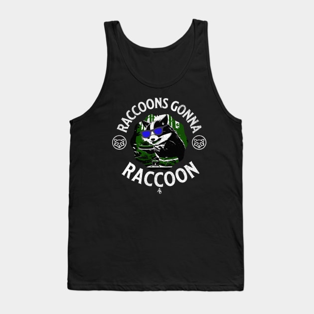 funny raccoon Tank Top by anarchyunion